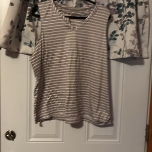 Comfy stripped pj top